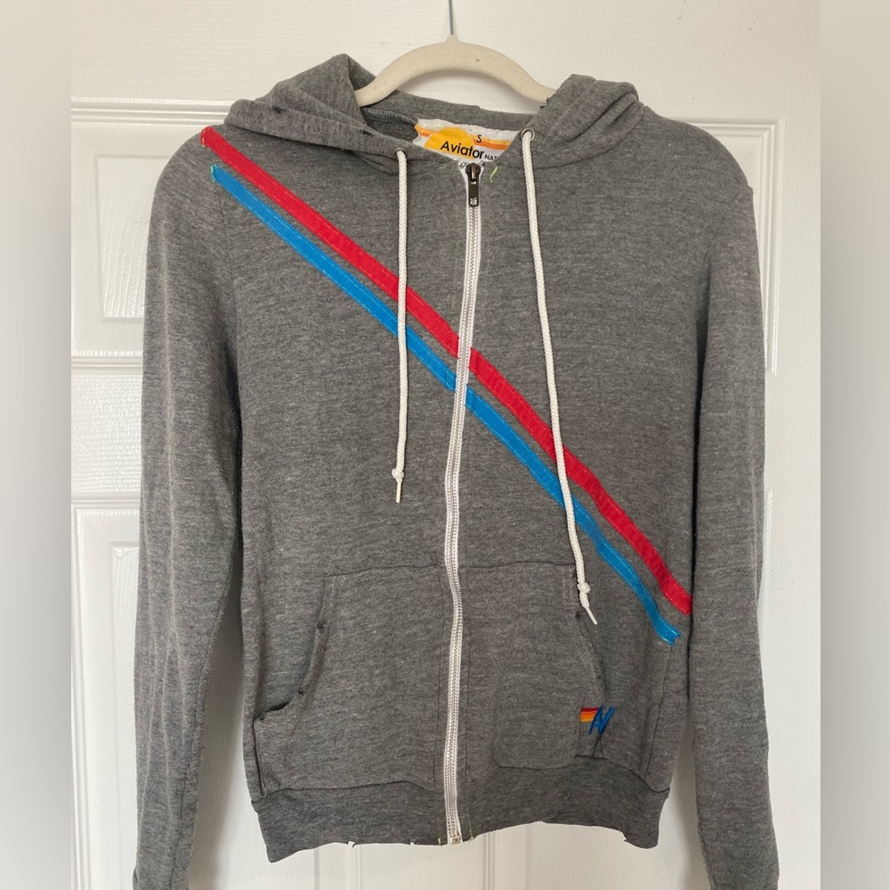Aviator Nation Pray for Surf zip hoodie